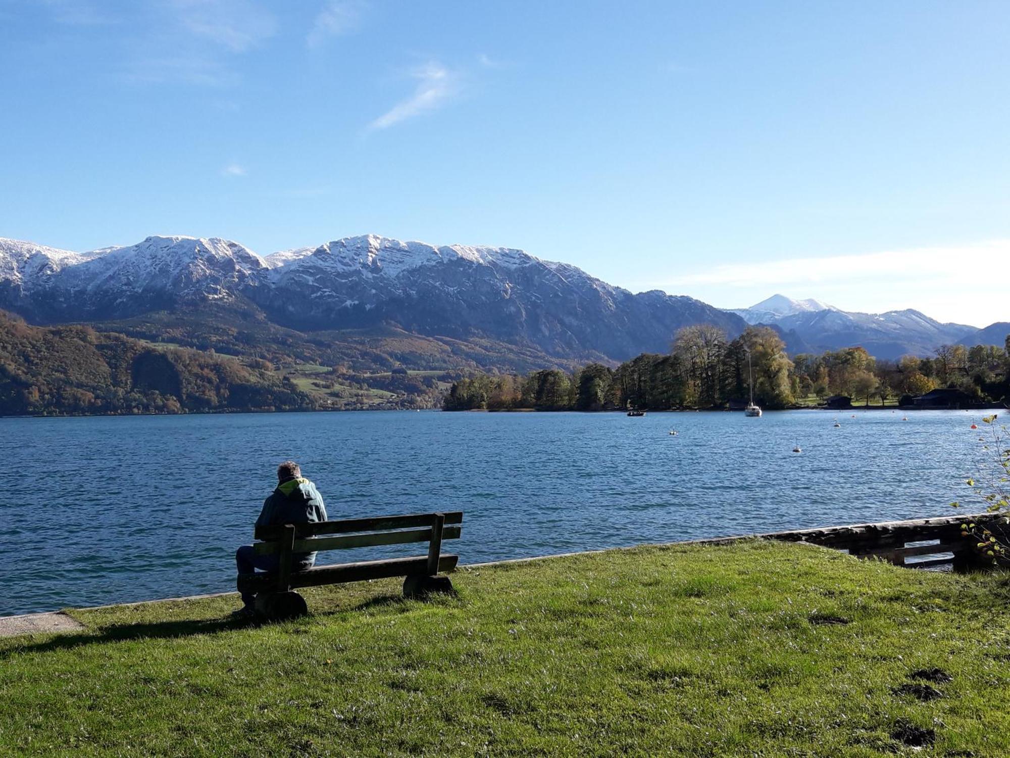 Ferienwohnung Claudia Mit Terrasse Nussdorf am Attersee Dış mekan fotoğraf